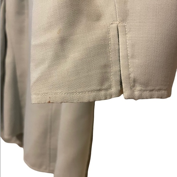 Akris Wool Blend Collarless Knee Length Split Hem Skirt Blazer Two Piece Suit - Picture 5 of 12